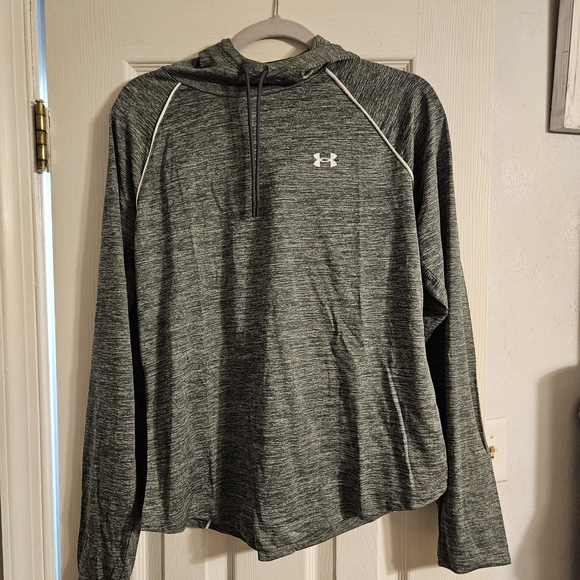 Under Armour Gray Hoodie Sweatshirt - Picture 1 of 3